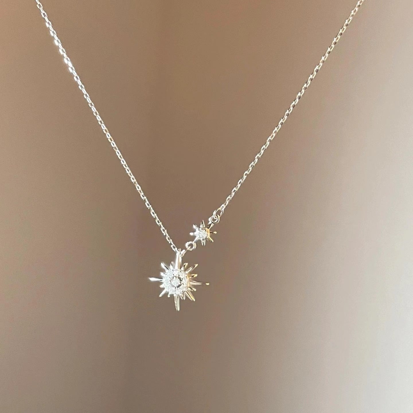 Wholesale Sunflower clavicle necklace